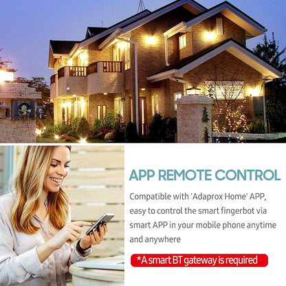 Irfora Mini BT Fingerbot Home Automation Controller with Touch Button APP Control Voice Control Schedule Timer Fingerbot Home Appliances Switch Pusher Smart Controller (BT Gateway Required)