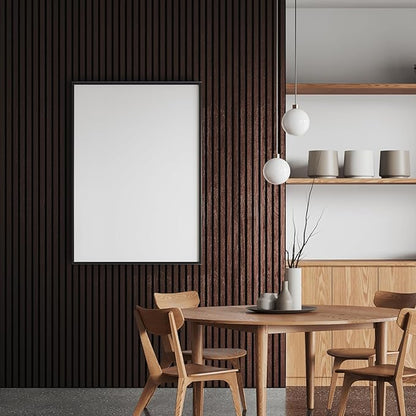 2-Pack Acoustic Wood Slat Panels - Soundproof Wall Paneling for Interior Decor