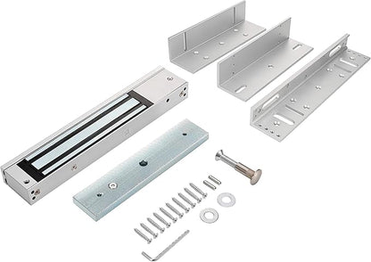 Electric Magnetic Lock with Z and L Bracket 280KG 600LBS Holding Force Electromagnet Lock 12V Fail Safe Single Door for Access Control System