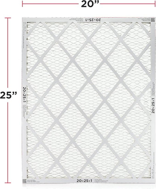 Frigidaire PureAir® 20x25x1 MERV 8 Allergen Electrostatic Pleated Air Conditioner HVAC AC Furnace Filters - 6 Pack (exact dimensions 19.81 X 24.81 X 0.81)