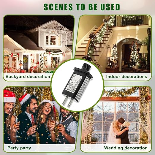 SIGANDG 30V 9W LED Transformer Replacement Class 2 Power Supply for Christmas String Light Inflatable Decorations LED Controller IP44 Waterproof Low Voltage