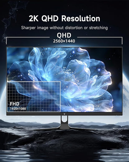 KTC 32 Inch 2K Computer Monitor, QHD (2560 x 1440) 120Hz Monitor with IPS Panel, Adaptive Sync, HDR10, HDMI/DP, Tilt Adjustable, VESA Compatible, Eye Care PC Monitor for Office Gaming, White