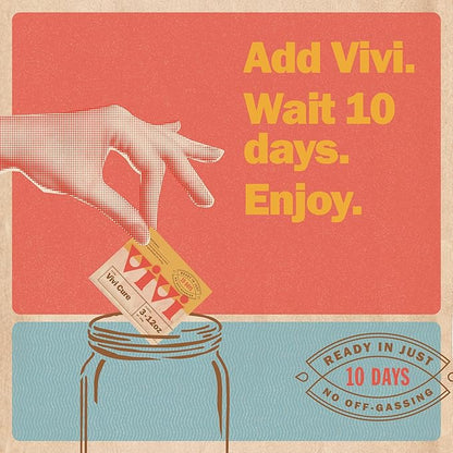 Vivi by Boveda Humidity Control Packs for All Airtight Storage Containers, Ready in 10 Days, 4-Pack with Resealable Bag