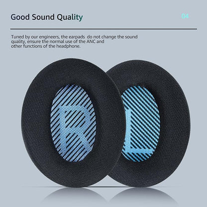 Fabric Comfort -Wzsipod Ear Pads for Bose QuietComfort 35/Qc35ii Headphones, Compatible with QC45 QC25 QC2 QC15 & More Series, Replacement Exclusive Styles, s1