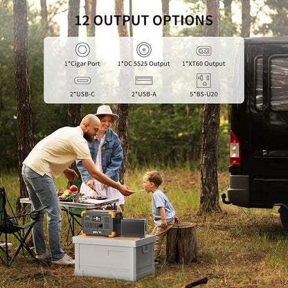 pecron 1800W Solar Generator with Trolley, 1024Wh Portable Power Station LiFePO4 Battery Backup, 100W USB-C Output Solar Generator, Fast Charging for Home Use, Camping, RV, Emergencies