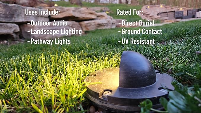 KnuKonceptz Direct Burial Outdoor Tinned Copper Speaker Wire (10 Gauge - 250 Feet)