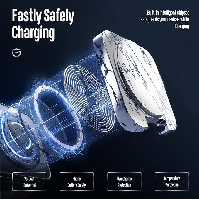 Fast Wireless Charger, Magnetic Foldable 3 in 1 Charging Station for iPhone 16/15/14/13/12/Pro/Plus/Pro Max, 5W Portable Charger for Apple Watch9/8/7/6/5/4/SE, for Airpods