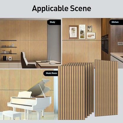 UMIACOUSTICS 6 Packs Acoustic Panel,47.2 x 23.6 Inches Decorative Sound Proof Panel for Office,Home Theater,Studio,Khaki