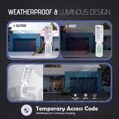 Genie Garage Door Opener Keypad GK-R, Wireless Keyless Intellicode【10-Year-Warranty】
