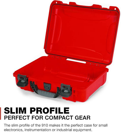 Nanuk 910 Waterproof Hard Case Empty - Red (910-0009)