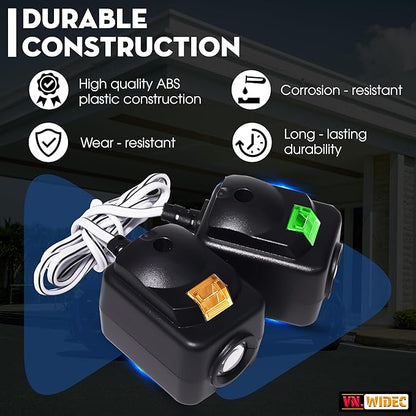 Upgraded 820CB Compatible with Liftmaster Chamberlain Sears Craftsman Garage Door Sensor & Brackets Replaces 41A5034/ G801CB-P/801CB/041-0136 for Craftsman Garage Door Sensors Openers Full Set
