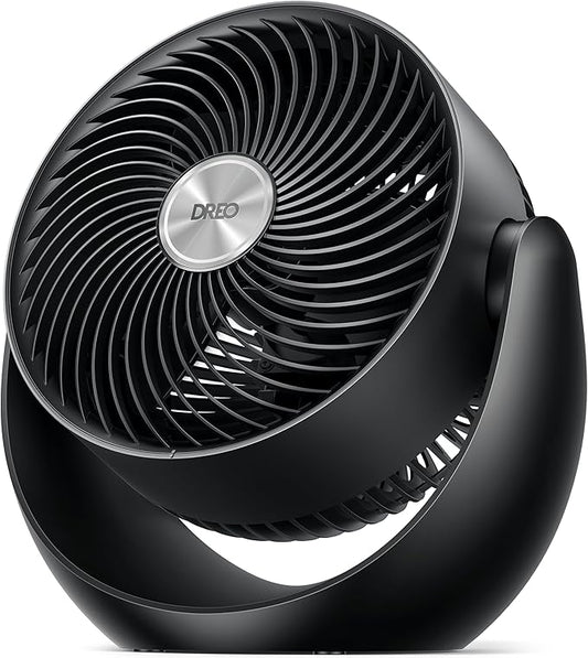 Dreo Fan for Bedroom, Table Air Circulator for Whole Room, 11 Inch, 40ft Strong Airflow, 120° adjustable tilt, 28db Low Noise, Quiet, 3 Speeds, 2025 New Desk Fan for Office, Kitchen, Home