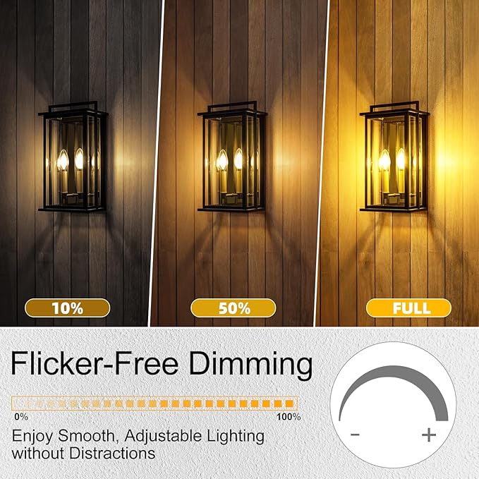 GvvooHome LED Candelabra Light Bulbs 40 watt Equivalent, Dimmable E12 LED Bulb, 2700K Soft White B10 Candle Bulb, Chandelier Light Bulbs, 90+CRI, 400LM, Clear Glass, 6 Pack