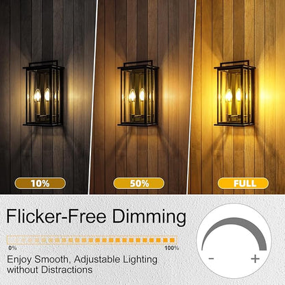 GvvooHome E12 Candelabra Bulb 40 watt Equivalent, E12 LED Bulb Dimmable Chandelier Light Bulbs, B10 Candle Light Bulbs 2700K Soft White, 90+CRI, 400LM, Clear Glass, 12 Pack
