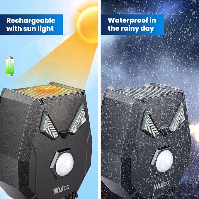 Solar Driveway Alarm Wireless Outside Weatherproof 1/2 Mile Long Range, Outdoor Motion Sensor Detector Alarm Driveway Alert System with Rechargeable Battery/Expandable (3 Sensor &1 Receiver Set)