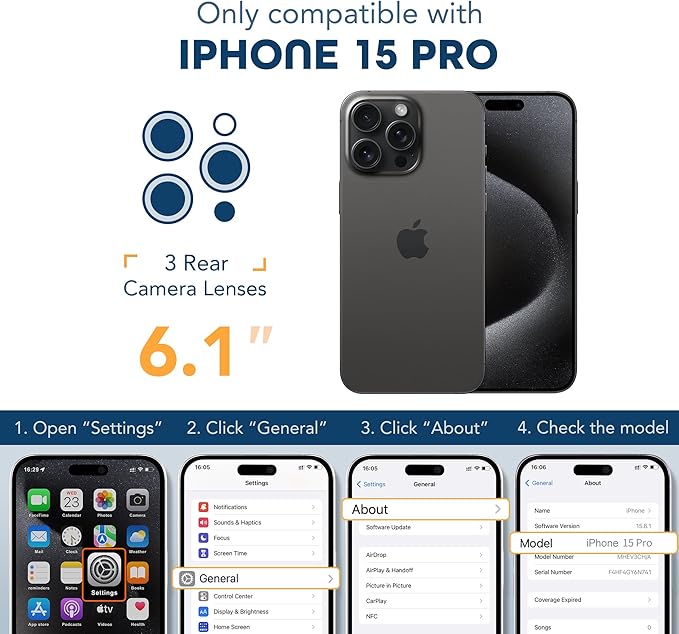 Magnetic for iPhone 15 Pro Case, Compatible with MagSafe, Built-in Privacy Screen Protector and Camera Protection, Anti Spy Full Body Dustproof Shockproof Hard Phone Case 6.1", Black