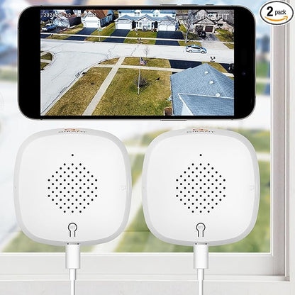 Girafit 3MP 2K Window Camera,2.4GHz&5GHz WiFi Indoor Cameras for Home Security 2 Pack with ChroMax Al Color Night Vision,Person & Motion Detection,24/7 Recording,Easy&Quick Install