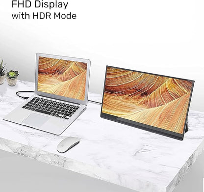 SideTrak Solo Pro 15.8" Portable Monitor for Laptop | FHD 1080P LED IPS Dual Display w/Anti-Glare Screen, USB & Mini HDMI, Laptop Monitor Extender for Mac, PC, Chrome, HDR & Speakers