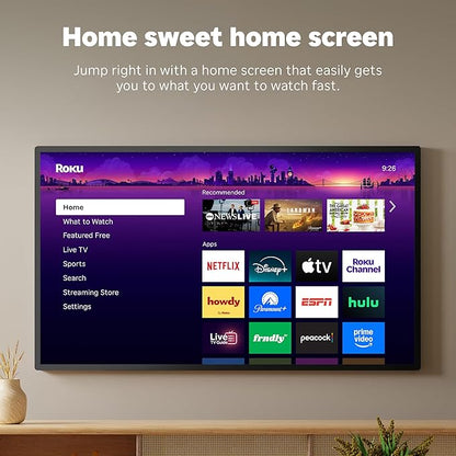 Roku Streaming Stick 4K - HDR & Dolby Vision Roku Streaming Device for TV with Voice Remote & Long-Range Wi-Fi - Free & Live TV