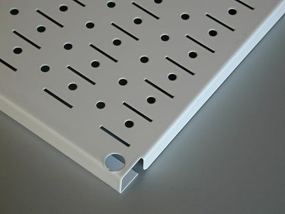 Wall Control Pegboard Organizer 4 ft. Metal Pegboard Standard Tool Storage Kit with White Toolboard and Blue Accessories