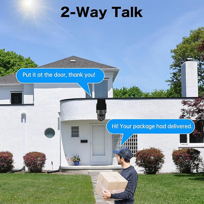 Solar Security Cameras Wireless Outdoor, 5G/2.4G Solar WIFI Cameras for Home Security,Solar Powered Outside Camera Wireless,Human Detection, Color Night Vision, 2-Way Talk for home Porch/Garage/Yard