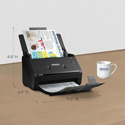 Epson Workforce ES-400 II Color Duplex Desktop Document Scanner for PC and Mac with Auto Doc Feeder (ADF), Image Adjustment Tools