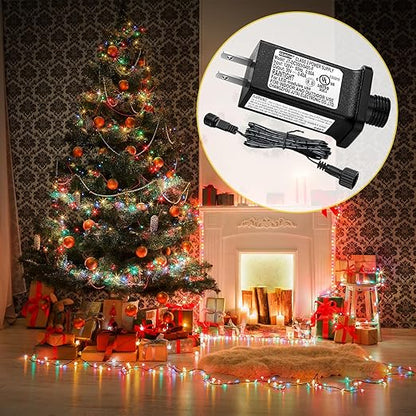 30V 0.4 A LED Controller with Extension Cord, Replacement Model JT-DC300V0400-F Class 2 Power Supply IP44 Low Voltage Transformer for Halloween Christmas Light