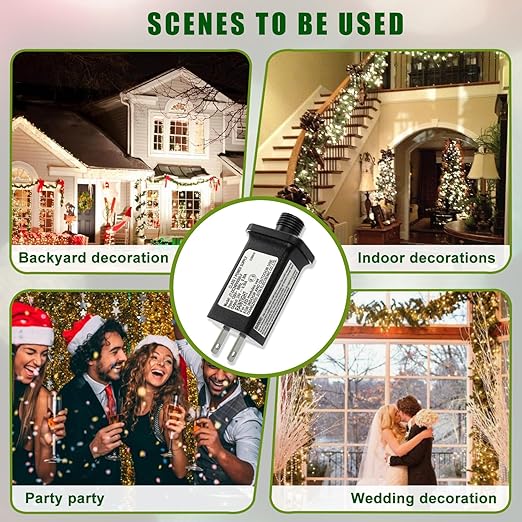SIGANDG 24V 12W LED Transformer Replacement Class 2 Power Supply for Christmas String Light Inflatable Decorations LED Controller IP44 Waterproof Low Voltage