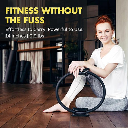 ProBody Pilates Fitness Circle – 14 Inch Pilates Ring for Focusing on Toning Inner Thighs, Arms, and Core