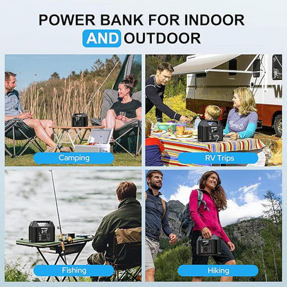 SinKeu Portable Power Station 122.8Wh, LiFePO4 Battery Solar Generator for Home Use, 150W Power Bank with AC Outlet for Camping, RV, Emergency Backup