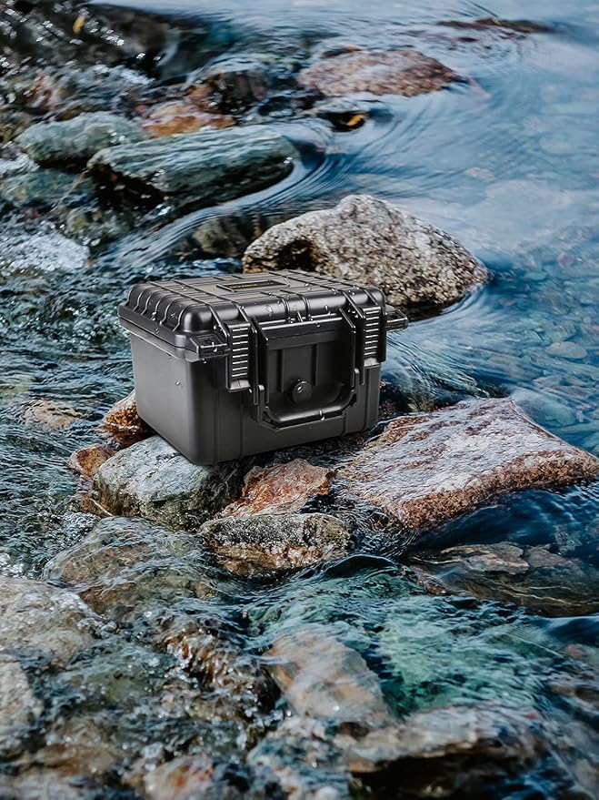 Olympia 10.47" Waterproof Hard Case with DIY Customizable Foam, Fit use of Gear, Equiment, Camera and so on