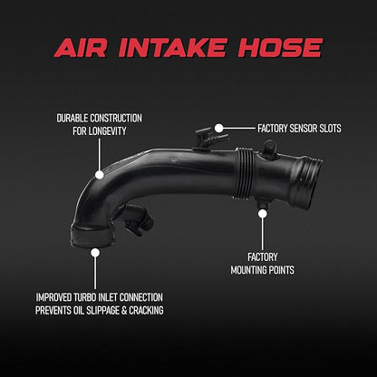 Engine Air Intake Hose by AA Ignition - Compatible with Mini Cooper S 1.6L - 2011-2015 Countryman S, 2013-2016 Paceman S - 13717627501, 13717602692, 13717607778, R55 R56 R57 R58 R59 R60 R61 N18
