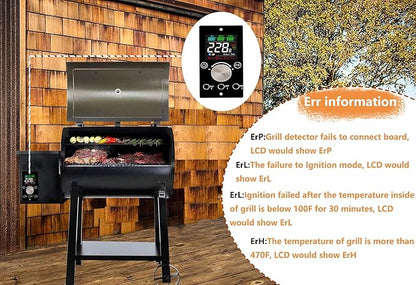 Replacement Pit Boss Digital Thermostat Controller Board with WiFi and Bluetooth Function, can Connect to Mobile APP, Easier to Control Grill Temperature