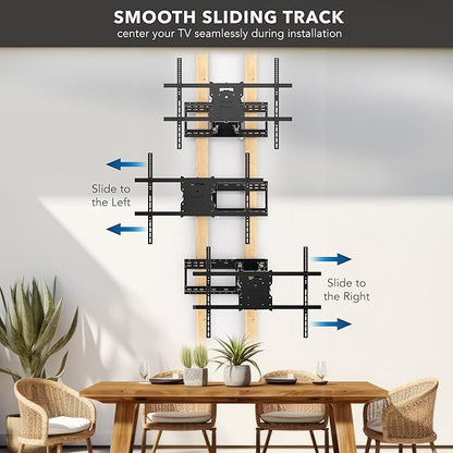 Mount-It! The Beast Outdoor TV Wall Mount, Weatherproof 275 lb Capacity Heavy Duty TV Wall Mount with Long Extension Arms