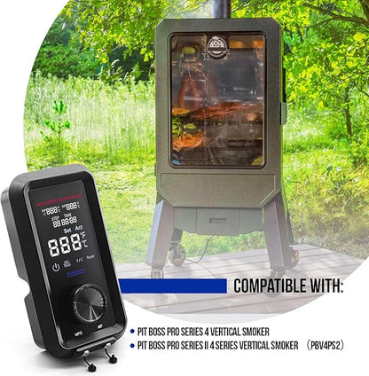 【UPGRADE】Digital PID Vertical Control Board Complete with WiFi Capability Compatible with Pit Boss Pro Series II 4-Series Wood Pellet Vertical Smoker Part NO. 80147