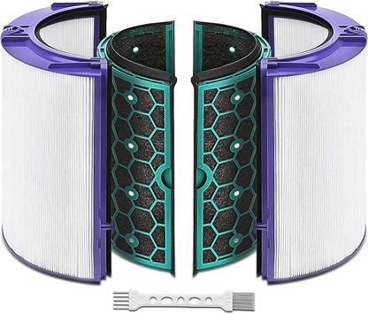 Katerelis Replacement True Filter for Dyson TP04 TP06 TP07 TP09 TP10 HP04 HP06 HP07 HP09 HP10 PH01 PH02 PH04, Fan Sealed Two Stage 360 System Pure Cool - Activated Carbon