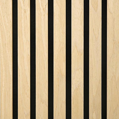 HOMCOM 4 Pack 3D Acoustic Panels, 24" x 24" Soundproof Wood Panels for Wall, Wood Slat Wall Paneling for Interior Ceiling, Office, Home Theater, Studio, Oak