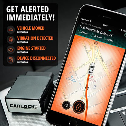 CARLOCK Ultimate Security Bundle 2.0: Real-Time Tracker, Alarm, Bluetooth Vibration Sensor & TAG Accessory. Total car Protection in one Powerful Package!