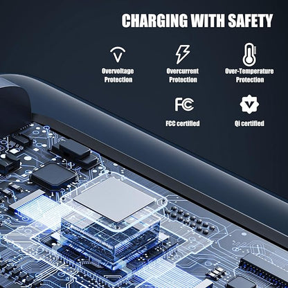 2025 New Magnetic Wireless Charger for Samsung & Apple Devices, 3 in 1 Charging Station Magnetic Charger Stand simultaneously Compatible with Samsung and Apple Series.