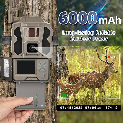 Lesaps 4Pack Rechargeable Reveal Lipo Lithium Battery Pack for Trail Camera Reveal X Gen 3.0, 2.0, X Pro 3.0, Pro, X Ultra 3.0, SK, XB, X - Upgraded LED Meter & Solar Charging (4, Battery 4pack)