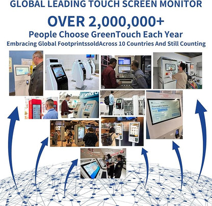 GreenTouch 19 inch Ultra Slim Touch Open Frame Monitor, HDMI/VGA/DVI Interface, 1280 x 1024 Resolution, Industrial Touch Display