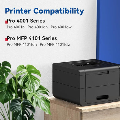 148A Toner Cartridges (2-Pack) Compatible Replacement for HP 148A 148X W1480A W1480X Toner Cartridge Black with HP Pro MFP 4101fdw 4101fdn 4001dw 4001dn 4001n Printer