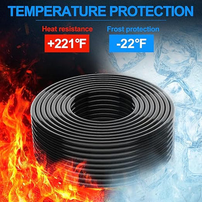 NAOEVO 16 Gauge Wire 6 Conductor Electrical Wire, 16 AWG Stranded PVC Cord, 12V Low Voltage/Tinned Copper/Flexible Cable for Automotive Wiring, Lamp Cord, Marine Cable (50FT)