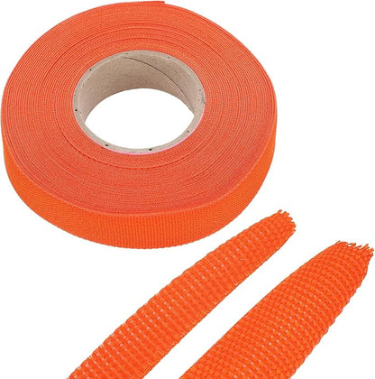MECCANIXITY Braided Cable Sleeves Heat Shrinkable Fabric Sleeving, 5/8" 40ft Orange 2:1 Ratio Heat Shrinkable Cord Protector for Harness Cable, Network Cable Protection, Cable Management