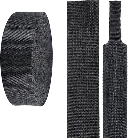 Sonoreboom 2 in 1 Heat Shrink Braided Sleeving Fabric Tubing-Ideal fit Irregular Shape Hose/Cable/Wire (1"(25mm), 45FT)