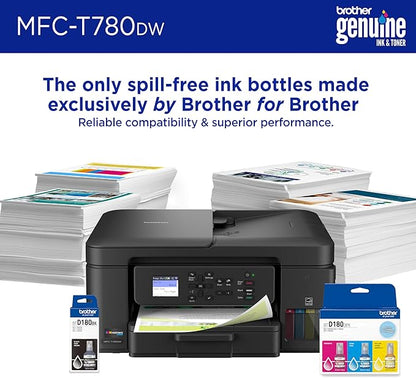 Brother INKvestment Tank 780 Wireless Color Inkjet All-in-One Printer with Duplex Printing | Includes up to 3 Years of Ink in-Box(1) and a 3-Year Limited Warranty(2) (MFC-T780DW)