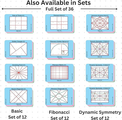 CLPA DSLR 3:2 Photographic Viewfinder Set: All viewfinders in 3:2 Aspect Ratio only for Art, Photography, & Video
