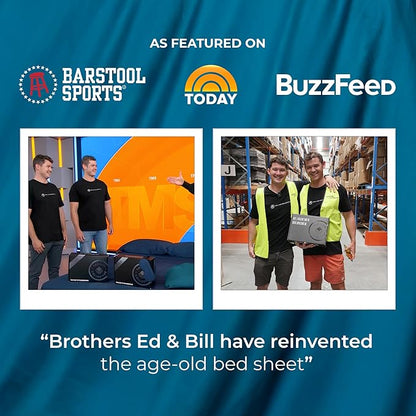 THE LAD COLLECTIVE 3.0 California King Bedding Set - Cali King Bedding Sets - 4-Piece Bedset w/Fitted Sheet, Top Sheet & 2 Standard Pillowcases [Duvet Not Included] - Bamboo-Cotton - Nevada Nights