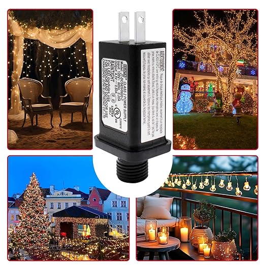 4.5V 0.6A Replacement LED Transformer Class 2 Power Supply Adapter Ip44 LED Light Controller Low Voltage Transformer for Halloween Christmas String Light Inflatable Decorations (4.5V2.7W 1PCS)