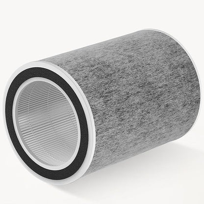 for Shark HP201 HP202 Clean Sense MAX Replacement Filter, Compatible with HP200 HP301 HP302 HC500 HC501 UA205 AP1000 True HEPA Filters,Compare Part HE2FKBASMB HE2FKBAS HE2FKPET HE2FKPRO,1 Pack Gray